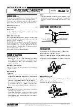 Preview for 1 page of M-system M5XWTU Instruction Manual