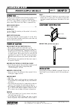 Предварительный просмотр 1 страницы M-system M6NPS1 Instruction Manual