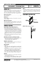 Предварительный просмотр 1 страницы M-system M6SPA Instruction Manual