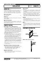 Предварительный просмотр 1 страницы M-system M6SYV Instruction Manual