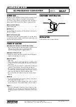 Preview for 1 page of M-system M8AP Instruction Manual