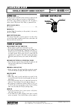 Предварительный просмотр 1 страницы M-system M8BS-1-1 Instruction Manual