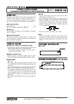 Preview for 1 page of M-system M8BS2-164 Instruction Manual