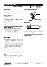 Предварительный просмотр 1 страницы M-system M8CD Instruction Manual