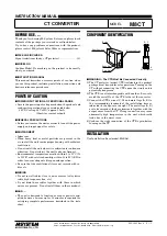 Preview for 1 page of M-system M8CT Instruction Manual