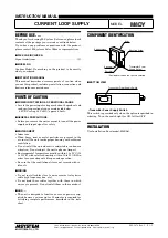 Preview for 1 page of M-system M8DY Instruction Manual