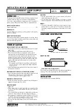 Предварительный просмотр 1 страницы M-system M8DY1 Instruction Manual