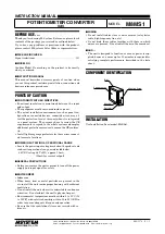 Preview for 1 page of M-system M8MS1 Instruction Manual