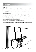 Preview for 24 page of M-system MAXI OVEN PRF 950 IX Instruction For The Use - Installation Advice