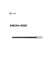 Preview for 44 page of M-system MCM-400 Operating Instructions Manual