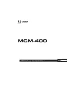 Preview for 65 page of M-system MCM-400 Operating Instructions Manual