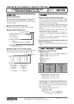 Предварительный просмотр 1 страницы M-system MD7FB Installation Manual