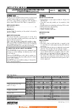 Preview for 1 page of M-system MD7PL Instruction Manual