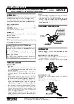 Предварительный просмотр 1 страницы M-system MDCAT 5E Instruction Manual