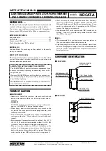 Предварительный просмотр 1 страницы M-system MDCAT-A Series Instruction Manual