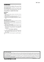 Предварительный просмотр 4 страницы M-system MDP-LWA Instruction Manual