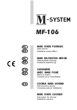 Предварительный просмотр 1 страницы M-system MF-106 Instruction For The Use - Installation Advice