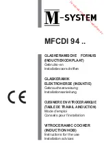Предварительный просмотр 1 страницы M-system MFCDI 94 Series Instructions For The Use