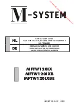 Предварительный просмотр 1 страницы M-system MFTW120IX Instructions And Advice For Installing, Using And Servicing