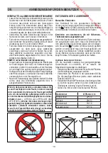 Preview for 66 page of M-system MFTW95IXG60B Instructions And Advice For Installing, Using And Servicing