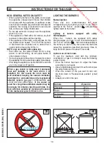 Предварительный просмотр 95 страницы M-system MFTW95IXG60B Instructions And Advice For Installing, Using And Servicing