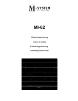 M-system MI-62 Operating Instructions Manual preview