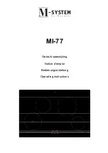 Preview for 1 page of M-system MI-77 Operating Instructions Manual