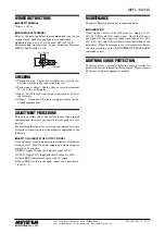 Preview for 3 page of M-system Mini-M M2FL Instruction Manual