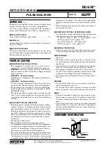 Preview for 1 page of M-system Mini-M M2PP Instruction Manual