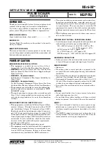 Preview for 1 page of M-system Mini-M M2PRU Instruction Manual