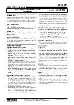 Preview for 1 page of M-system Mini-M M2REB Instruction Manual