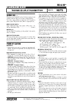 Preview for 1 page of M-system Mini-M M2TS Instruction Manual