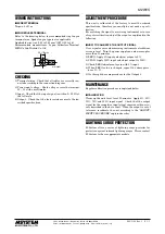 Preview for 3 page of M-system Mini-M M2WVS Instruction Manual