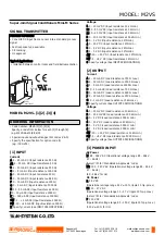 Предварительный просмотр 1 страницы M-system Mini-M Series Manual