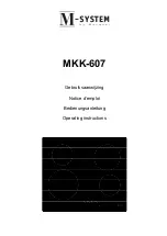 M-system MKK-607 Operating Instructions Manual предпросмотр