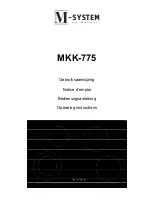 Предварительный просмотр 1 страницы M-system MKK-775 Operating Instructions Manual