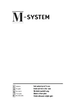 M-system MSPK651IX Instructions For Use Manual preview