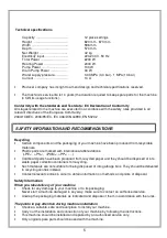 Preview for 6 page of M-system MVD-460 Operating Instructions Manual