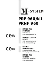 M-system PRF 960/N1 Instruction For The Use - Installation Advice предпросмотр