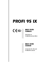 Preview for 1 page of M-system PROFI 95 IX Instruction For The Use - Installation Advice