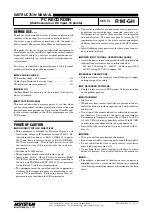 Preview for 1 page of M-system R1M-GH Instruction Manual