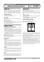 Preview for 1 page of M-system R3-GM1 Instruction Manual
