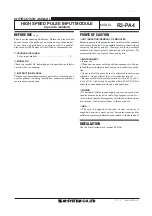 Preview for 1 page of M-system R3-PA4 Instruction Manual