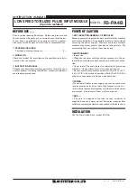 Предварительный просмотр 1 страницы M-system R3-PA4B Instruction Manual