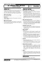 Preview for 1 page of M-system R3-SS4 Instruction Manual