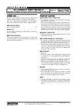 Preview for 1 page of M-system R30CT4E Instruction Manual