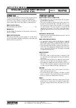 Preview for 1 page of M-system R30PA2 Instruction Manual