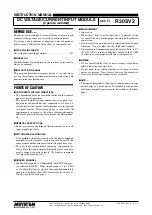 Preview for 1 page of M-system R30SV2 Instruction Manual