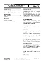 Preview for 1 page of M-system R3Y-SV8 Instruction Manual