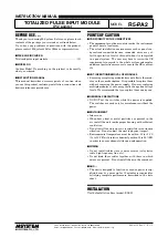 Preview for 1 page of M-system R5-PA2 Instruction Manual